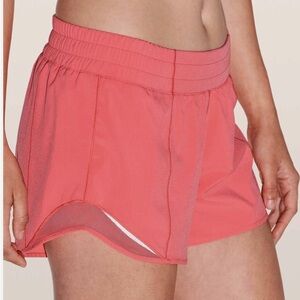 Lululemon Coral Pink Hotty Hot Shorts 2.5”